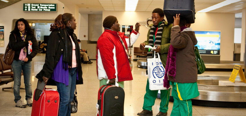 group of travellers