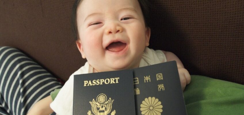 a baby having two passports